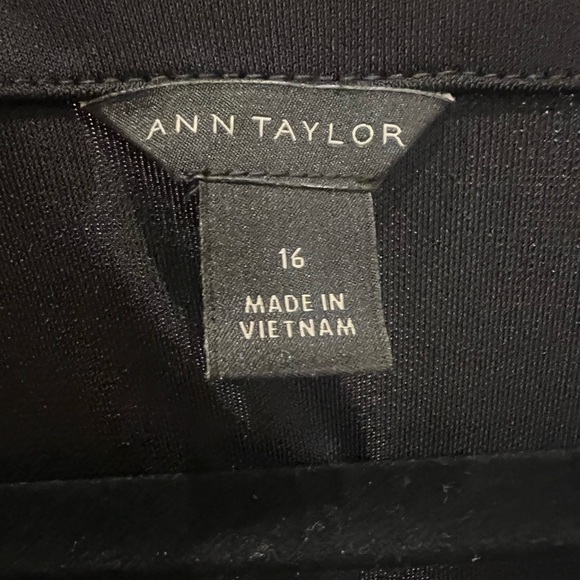 Ann Taylor Classic Black Wrap Dress - Picture 3 of 12